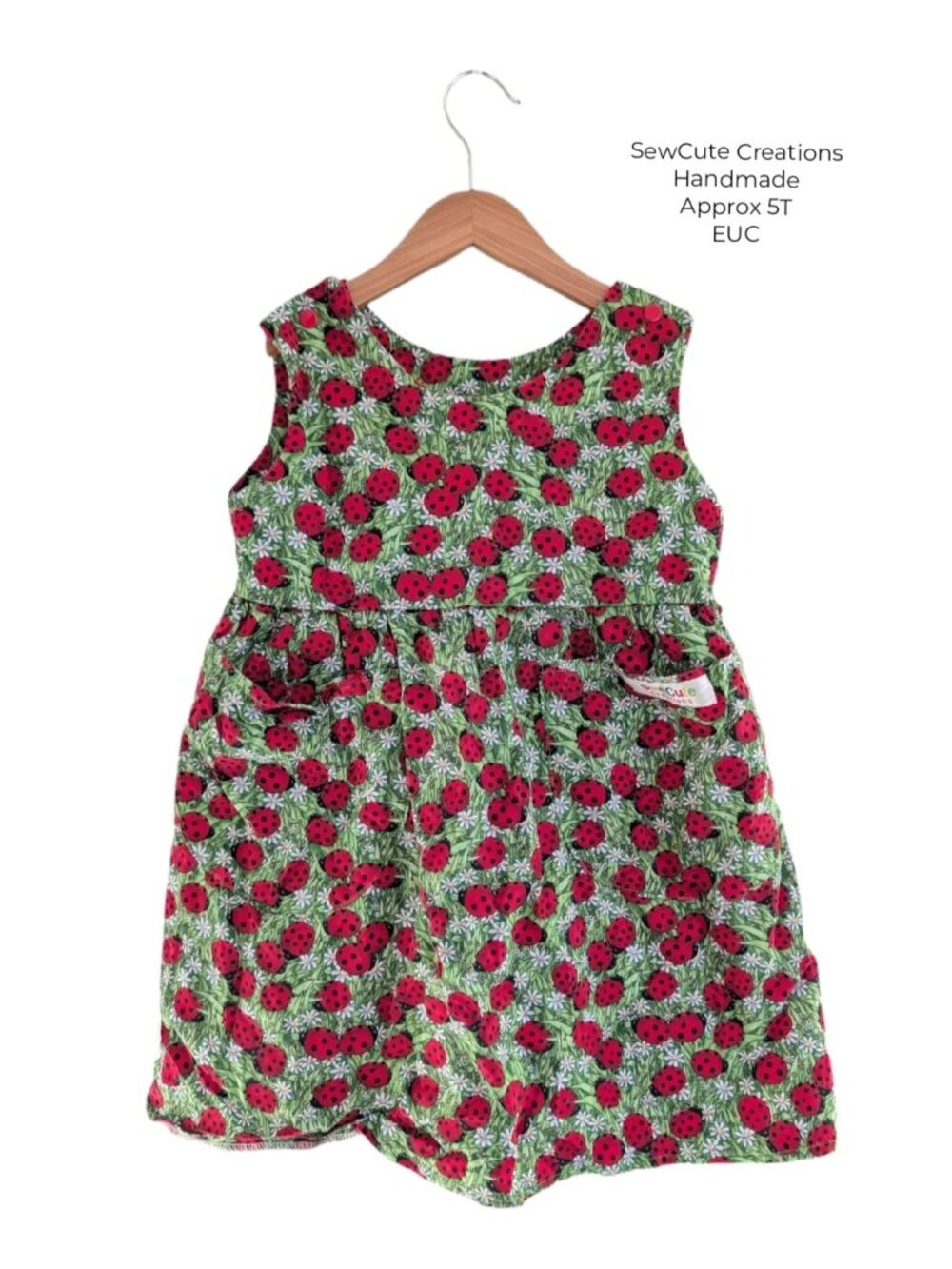 Vintage Ladybug Dress | SewCute Creations 5T